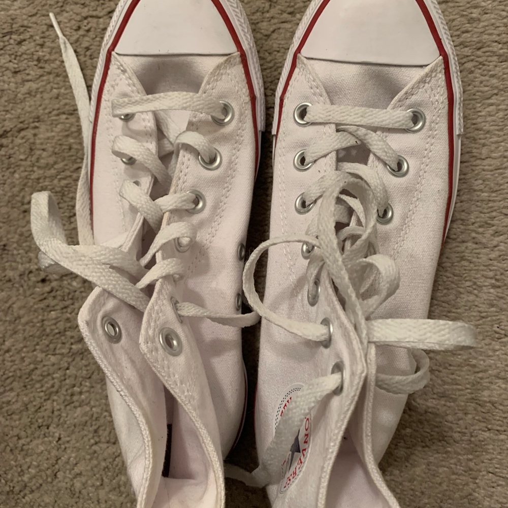 Converse Women's White High-Top Sneakers sz 8 NEVER WORN